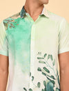 Men Causal Shirts (Leaf Print)