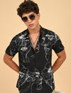 Men Causal Shirts ( face Art)