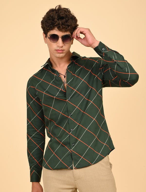 Men Causal Shirts (cross checked)