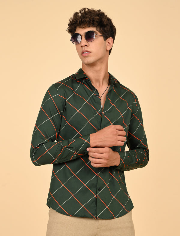 Men Causal Shirts (cross checked)