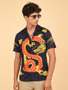 Men Causal Shirts ( Dragon Print)