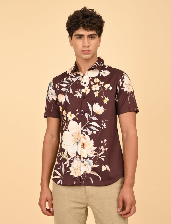 Men Causal Shirts (Floral print)