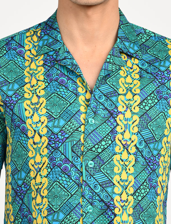 Men Causal Shirts ( Dragon Print)