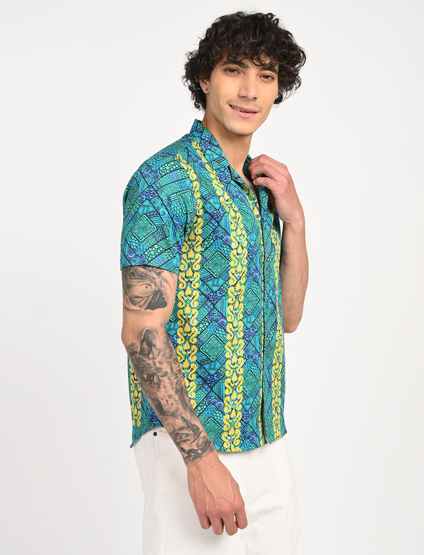 Men Causal Shirts ( Dragon Print)