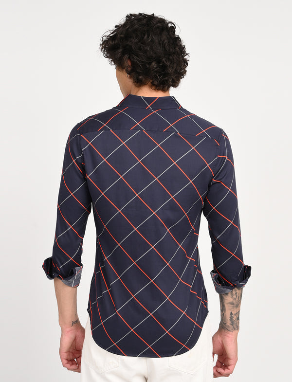 Men Causal Shirts (cross checked)