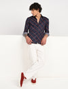 Men Causal Shirts (cross checked)