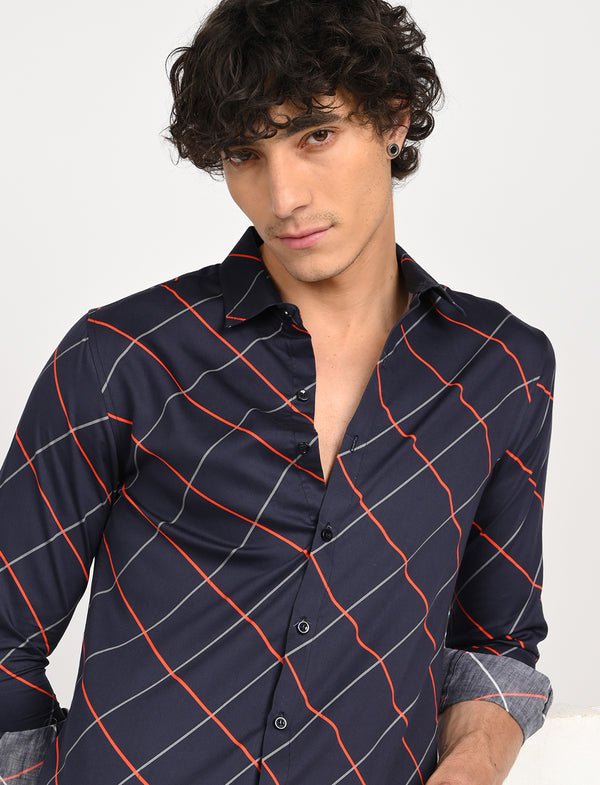 Men Causal Shirts (cross checked)