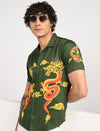 Men Causal Shirts ( Dragon Print)