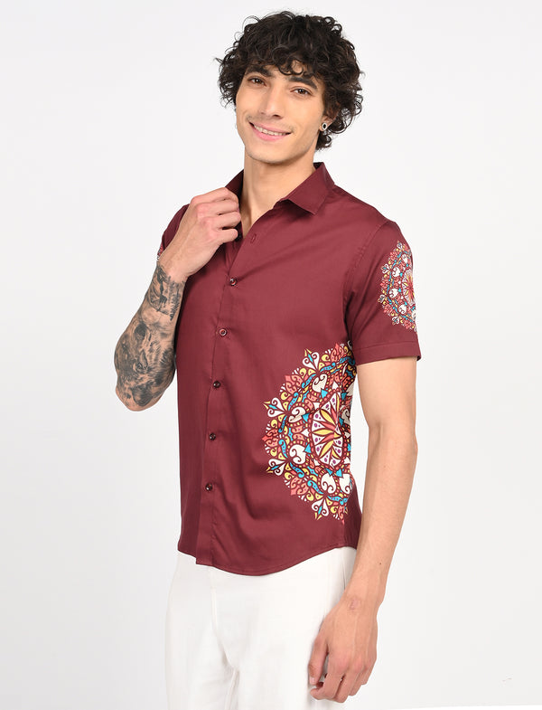 Men Causal Shirts (Rangoli Art)