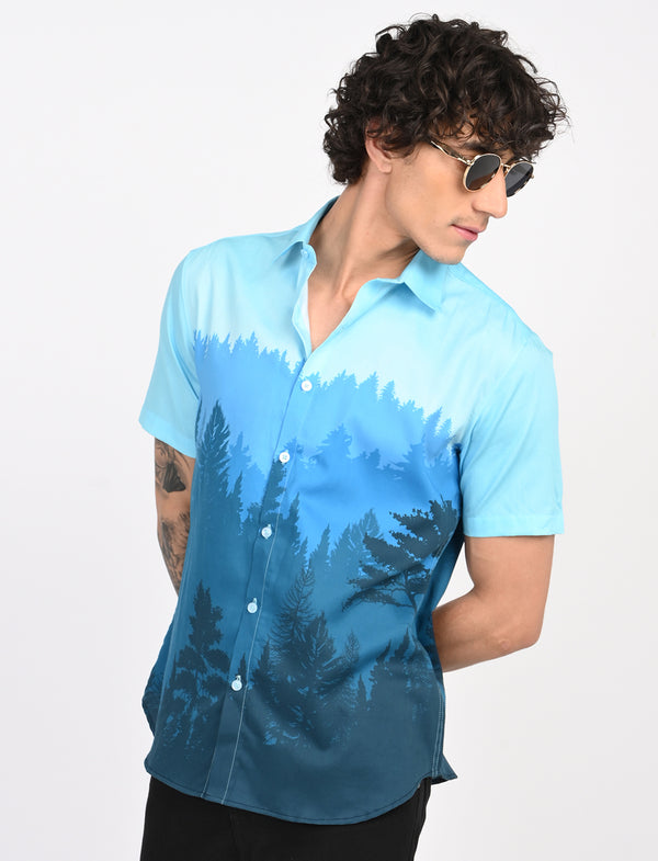 Men Causal Shirts (Natural Print)