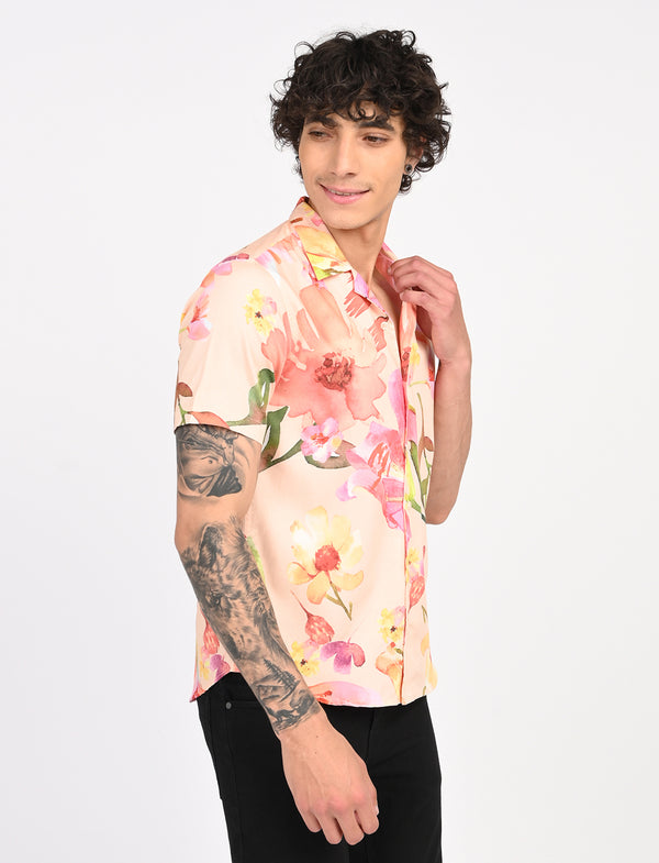 Men Causal Shirts (Floral print)