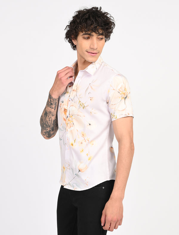 Men Causal Shirts (Floral print)