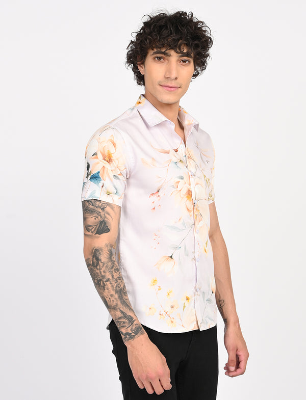 Men Causal Shirts (Floral print)
