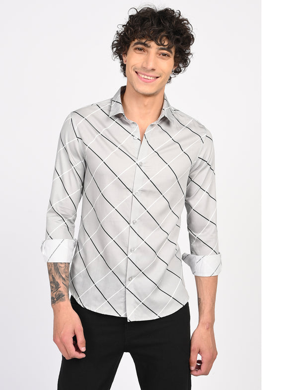 Men Causal Shirts (cross checked)