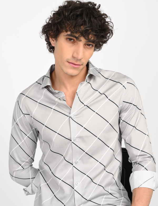 Men Causal Shirts (cross checked)