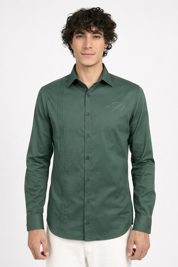 Mens Casual Shirt((Pintack Plain)