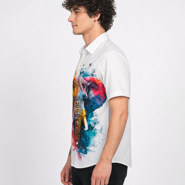 Mens Casual Shirt(Animal Print)