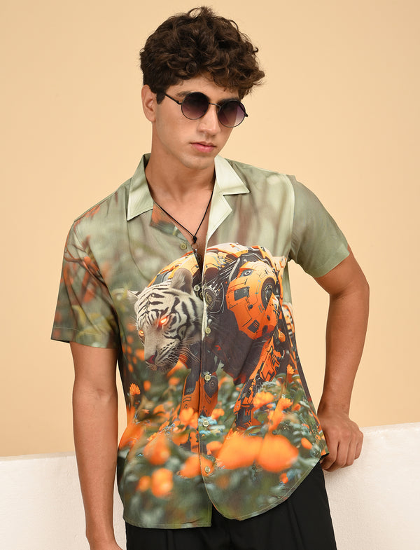 Mens casual shirts (Animal Print)
