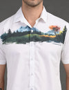 Mens Casual Shirt(Natural Print)