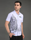 Mens Casual Shirt(City Print)