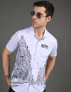 Mens Casual Shirt(City Print)