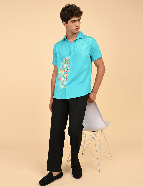 Men Causal Shirts (Rangoli Art)