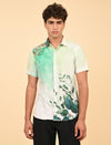 Men Causal Shirts (Leaf Print)