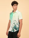 Men Causal Shirts (Leaf Print)