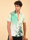 Men Causal Shirts (Leaf Print)