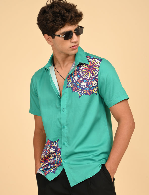 Men Causal Shirts (Rangoli Art)