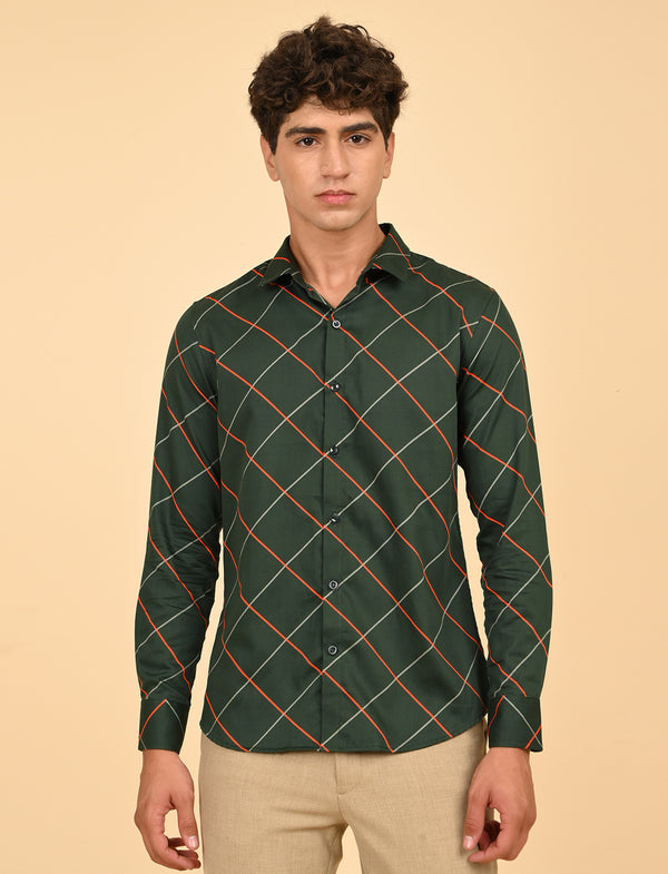 Men Causal Shirts (cross checked)