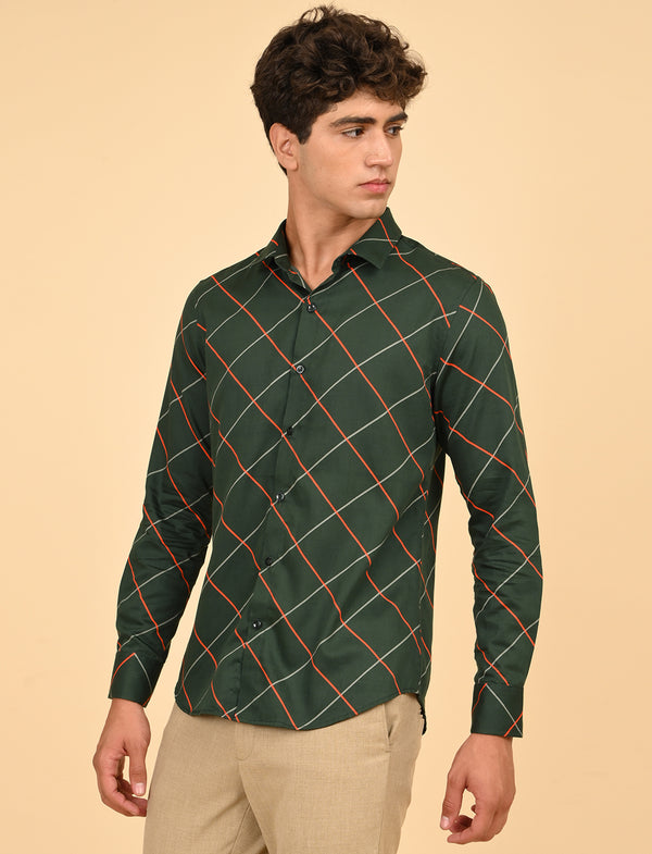 Men Causal Shirts (cross checked)