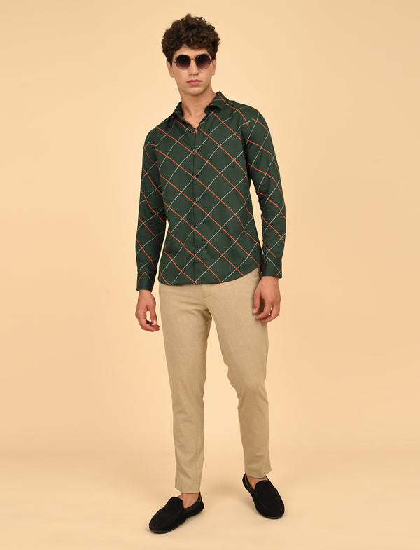 Men Causal Shirts (cross checked)
