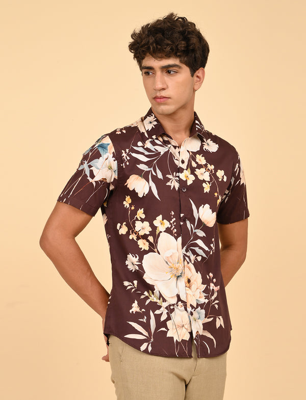 Men Causal Shirts (Floral print)