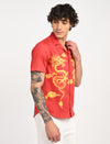 Men Causal Shirts ( Dragon Print)