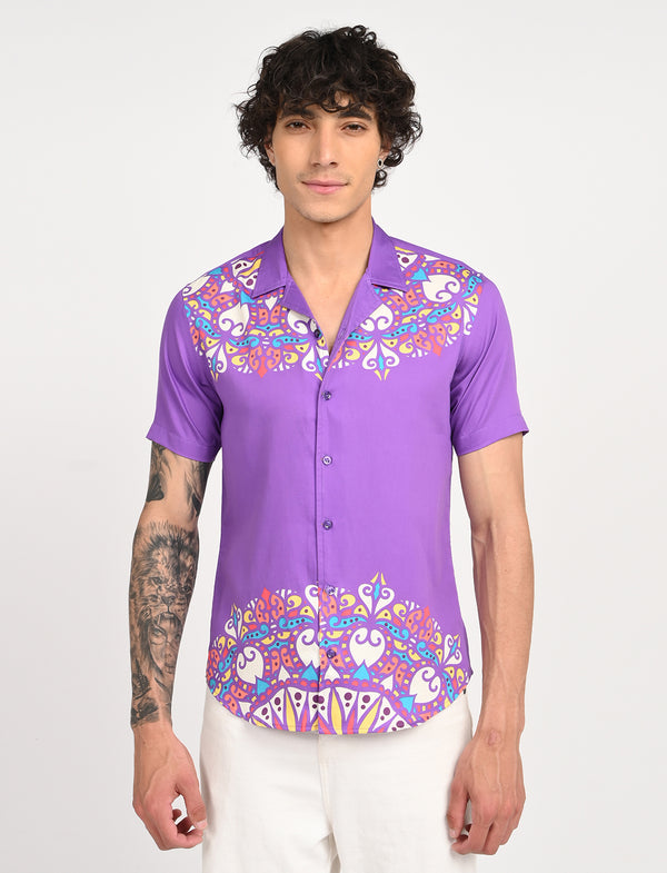 Men Causal Shirts (Rangoli Art)