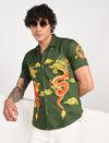 Men Causal Shirts ( Dragon Print)