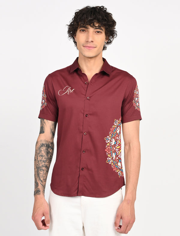 Men Causal Shirts (Rangoli Art)