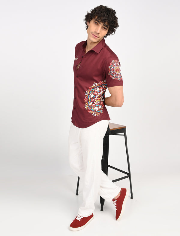 Men Causal Shirts (Rangoli Art)