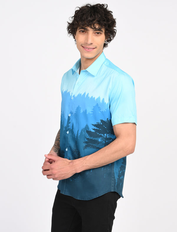 Men Causal Shirts (Natural Print)