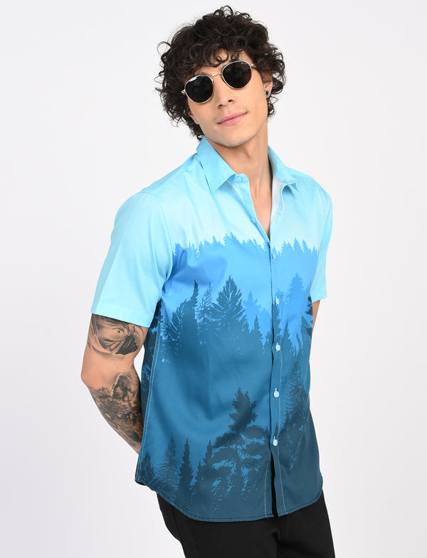 Men Causal Shirts (Natural Print)