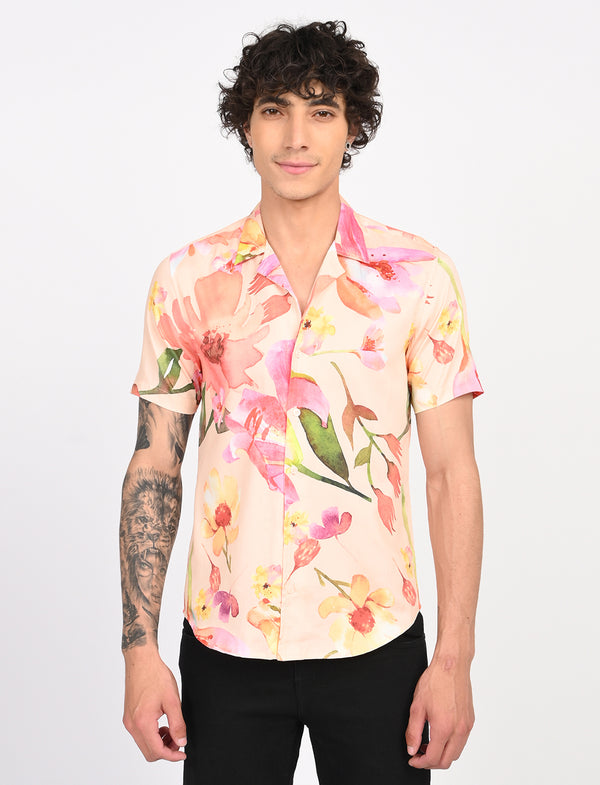 Men Causal Shirts (Floral print)