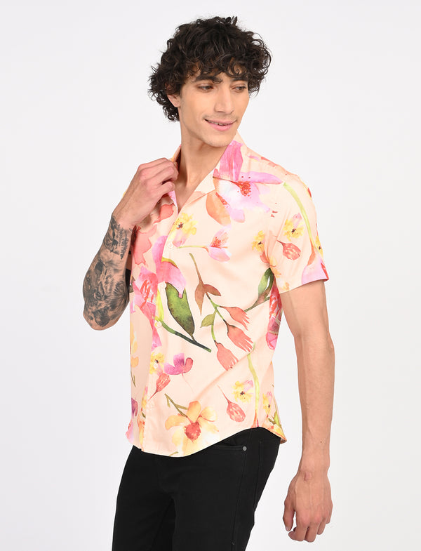 Men Causal Shirts (Floral print)