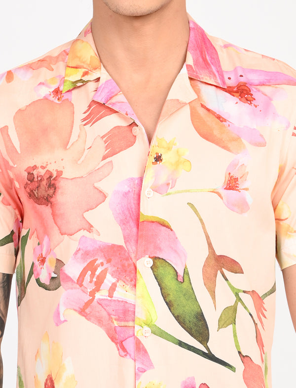 Men Causal Shirts (Floral print)