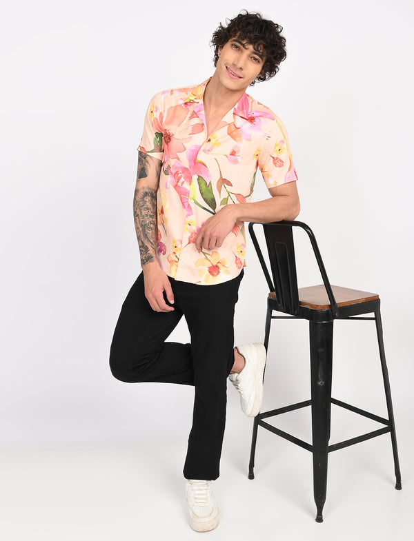 Men Causal Shirts (Floral print)