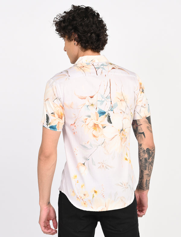 Men Causal Shirts (Floral print)