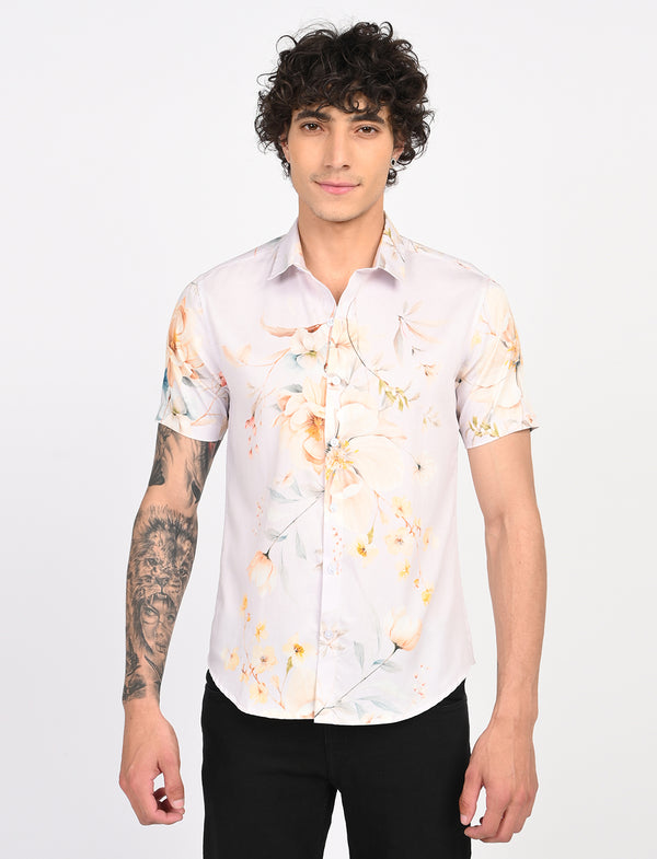 Men Causal Shirts (Floral print)