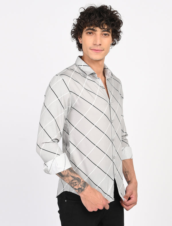 Men Causal Shirts (cross checked)