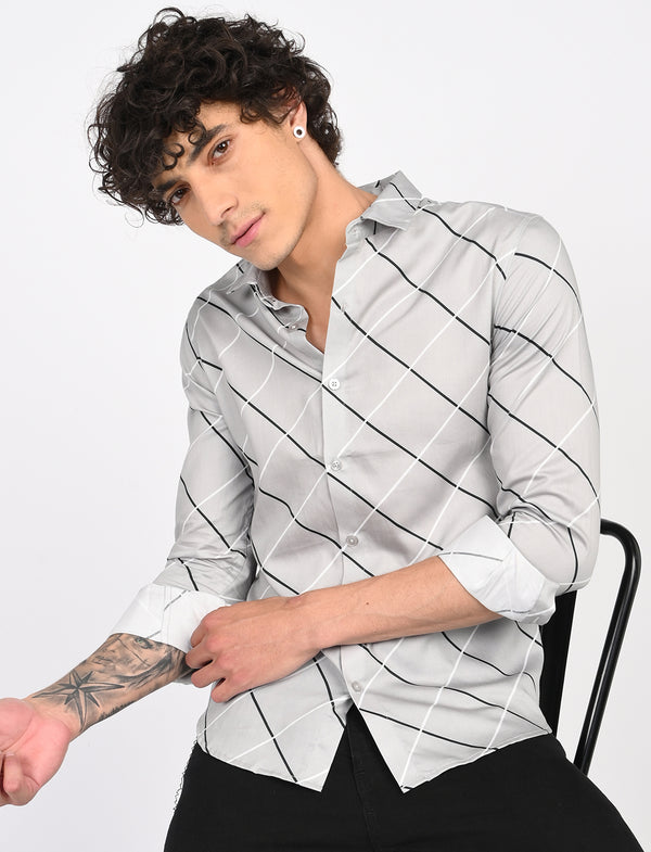 Men Causal Shirts (cross checked)
