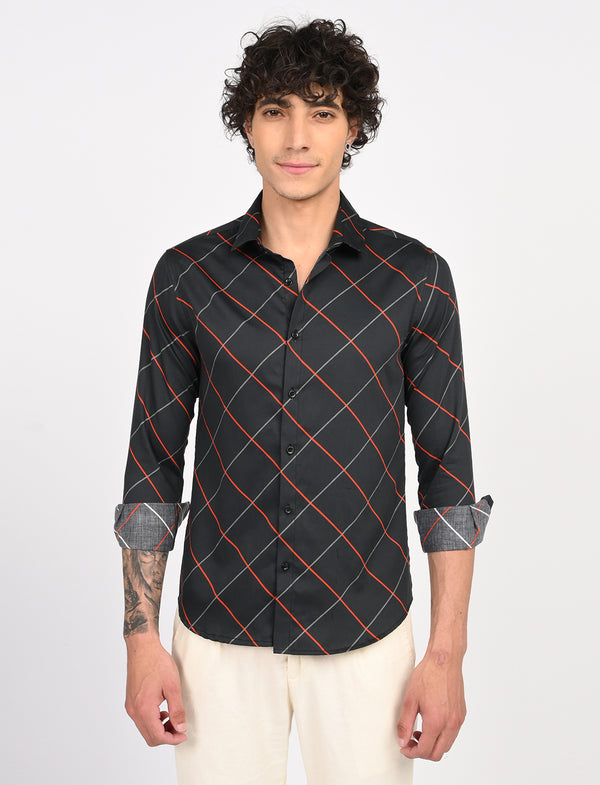 Men Causal Shirts (cross checked)
